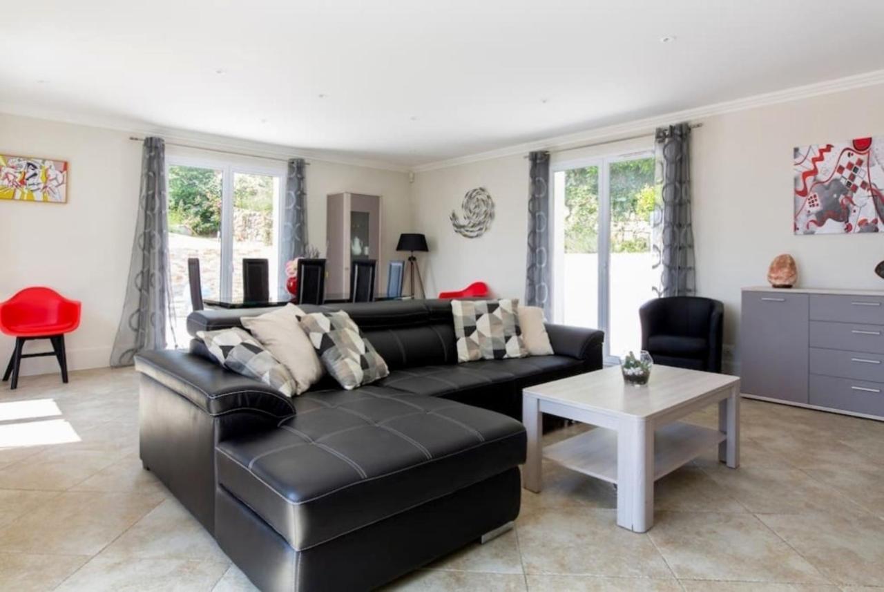 Cote D'Azur, Villa New Gold Dream With Heated And Privat Pool, Sea View Ле-Руре Экстерьер фото