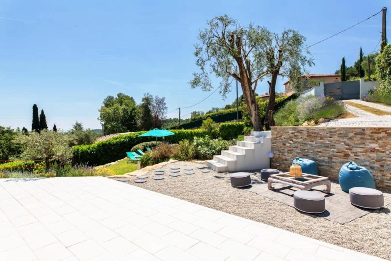 Cote D'Azur, Villa New Gold Dream With Heated And Privat Pool, Sea View Ле-Руре Экстерьер фото